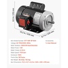 image:imageVEVOR 1 HP Electric Motor 1725RPM Air Compressor Motor CWCCW Rotation 58 inch Shaft Diameter 188inch Shaft Length 41Nm Torque SinglePhase TEFC Cooling 115V230V 56 Frame1