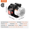image:imageVEVOR 1 HP Electric Motor 1725RPM Air Compressor Motor CWCCW Rotation 58 inch Shaft Diameter 188inch Shaft Length 41Nm Torque SinglePhase TEFC Cooling 115V230V 56 Frame1
