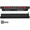 image:imageVEVOR 10 Outlet Horizontal 1U Rack Mount PDU Power Strip for Network Server Racks 10 Individual Led Switches Surge Protection amp Overload Protection 110125V15A with 6ft 14AWG Power Cord10 OutletIndividual Switches
