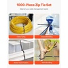 image:imageVEVOR 1000 Pack Cable Zip Ties 8inch Heavy Duty Cable Wire Ties with 45LBS High Tensile Strength MultiPurpose SelfLocking Nylon Tie Wraps Heat amp Cold Resistant for Indoor and Outdoor Use8 inch