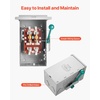 image:imageVEVOR 100A Manual Transfer Switch Generator Transfer Switch for Home 24000W DoubleThrow Safety Switch NEMA 3R OutdoorIndoor ETL Certified100 Amp