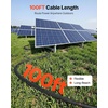 image:imageVEVOR 100FT Solar Panel Extension Cable 10 AWG Solar Panel Wire with Flame Retardant Protective Sleeving Female and Male Connectors IP67 Waterproof PV Wire for Outdoor Automotive RV Black amp Red