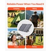 image:imageVEVOR 100W Bifacial Solar Panel 16BB NType Foldable Monocrystalline Solar Panel Charger 24 Efficiency Portable with MC4 Output USBA QC30 TypeC amp DC Ports for Power Stations Camping Hiking100W