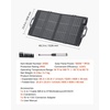image:imageVEVOR 100W Bifacial Solar Panel 16BB NType Foldable Monocrystalline Solar Panel Charger 24 Efficiency Portable with MC4 Output USBA QC30 TypeC amp DC Ports for Power Stations Camping Hiking100W