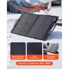 image:imageVEVOR 100W Bifacial Solar Panel 16BB NType Foldable Monocrystalline Solar Panel Charger 24 Efficiency Portable with MC4 Output USBA QC30 TypeC amp DC Ports for Power Stations Camping Hiking100W