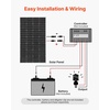 image:imageVEVOR 100W Monocrystalline Solar Panel 23 HighEfficiency Mono PV Module with Stable MC4 Output amp Aluminum Frame IP65 Waterproof Solar Panel for Car Boat RV Flat Rooftop OffGrid Applications200W