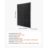 image:imageVEVOR 100W Monocrystalline Solar Panel 23 HighEfficiency Mono PV Module with Stable MC4 Output amp Aluminum Frame IP65 Waterproof Solar Panel for Car Boat RV Flat Rooftop OffGrid Applications200W
