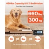 image:imageVEVOR 1100Lbs x 02Lbs Digital Livestock Scale Large Pet Vet Scale Stainless Steel Platform Electronic Postal Shipping Scale Heavy Duty Large Dog Hog Sheep Goat Pig Sheep Scal660Lbs