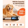 image:imageVEVOR 1100Lbs x 02Lbs Digital Livestock Scale Large Pet Vet Scale Stainless Steel Platform Electronic Postal Shipping Scale Heavy Duty Large Dog Hog Sheep Goat Pig Sheep Scal1100Lbs
