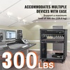 image:imageVEVOR 12U AV Rack Stand with Caster Wheels Component Rack Cabinet Recording Studio Racks Removable Side Panels Universal Network Server Case Special Vents for 19 Audio Video Rack Mounting12U