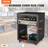 image:imageVEVOR 12U AV Rack Stand with Caster Wheels Component Rack Cabinet Recording Studio Racks Removable Side Panels Universal Network Server Case Special Vents for 19 Audio Video Rack Mounting12U