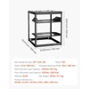image:imageVEVOR 12U Server Rack Open Frame Network Rack for IT amp AV Gear Floor Standing or Wall Mountedwith 2PCS 1U Rack Shelves amp Mounting Hardware AV Rack for 19 NetworkingAudio and Video Device12U Server Rack