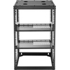 image:imageVEVOR 12U Server Rack Open Frame Network Rack for IT amp AV Gear Floor Standing or Wall Mountedwith 2PCS 1U Rack Shelves amp Mounting Hardware AV Rack for 19 NetworkingAudio and Video Device16U Server Rack