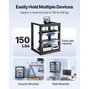 image:imageVEVOR 12U Server Rack Open Frame Network Rack for IT amp AV Gear Floor Standing or Wall Mountedwith 2PCS 1U Rack Shelves amp Mounting Hardware AV Rack for 19 NetworkingAudio and Video Device12U Wall Rack