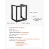 image:imageVEVOR 12U Server Rack Open Frame Network Rack for IT amp AV Gear Floor Standing or Wall Mountedwith 2PCS 1U Rack Shelves amp Mounting Hardware AV Rack for 19 NetworkingAudio and Video Device12U Wall Rack