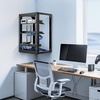 image:imageVEVOR 12U Server Rack Open Frame Network Rack for IT amp AV Gear Floor Standing or Wall Mountedwith 2PCS 1U Rack Shelves amp Mounting Hardware AV Rack for 19 NetworkingAudio and Video Device15U Wall Rack