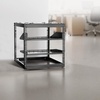 image:imageVEVOR 12U Server Rack Open Frame Network Rack for IT amp AV Gear Floor Standing or Wall Mountedwith 2PCS 1U Rack Shelves amp Mounting Hardware AV Rack for 19 NetworkingAudio and Video Device10U Server Rack