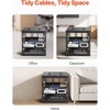 image:imageVEVOR 12U Server Rack Open Frame Network Rack for IT amp AV Gear Floor Standing or Wall Mountedwith 2PCS 1U Rack Shelves amp Mounting Hardware AV Rack for 19 NetworkingAudio and Video Device10U Server Rack