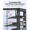 image:imageVEVOR 12U Server Rack Open Frame Network Rack for IT amp AV Gear Floor Standing or Wall Mountedwith 2PCS 1U Rack Shelves amp Mounting Hardware AV Rack for 19 NetworkingAudio and Video Device12U Wall Rack