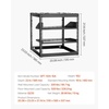 image:imageVEVOR 12U Server Rack Open Frame Network Rack for IT amp AV Gear Floor Standing or Wall Mountedwith 2PCS 1U Rack Shelves amp Mounting Hardware AV Rack for 19 NetworkingAudio and Video Device10U Server Rack