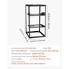 image:imageVEVOR 12U Server Rack Open Frame Network Rack for IT amp AV Gear Floor Standing or Wall Mountedwith 2PCS 1U Rack Shelves amp Mounting Hardware AV Rack for 19 NetworkingAudio and Video Device20U Server Rack