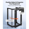 image:imageVEVOR 12U Server Rack Open Frame Network Rack for IT amp AV Gear Floor Standing or Wall Mountedwith 2PCS 1U Rack Shelves amp Mounting Hardware AV Rack for 19 NetworkingAudio and Video Device15U Wall Rack