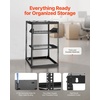 image:imageVEVOR 12U Server Rack Open Frame Network Rack for IT amp AV Gear Floor Standing or Wall Mountedwith 2PCS 1U Rack Shelves amp Mounting Hardware AV Rack for 19 NetworkingAudio and Video Device16U Server Rack