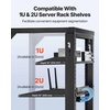 image:imageVEVOR 12U Server Rack Open Frame Network Rack for IT amp AV Gear Floor Standing or Wall Mountedwith 2PCS 1U Rack Shelves amp Mounting Hardware AV Rack for 19 NetworkingAudio and Video Device15U Wall Rack