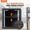 image:imageVEVOR 12U Wall Mount Network Server Cabinet 155 Deep Server Rack Cabinet Enclosure 200 lbs Max GroundMounted Load Capacity with Locking Door Side Panels for IT Equipment AV Devices  for IT Equipment AV Devices 200 lbs Max GroundMounted Load Capacity Fast Heat Dissipation with Secure Door Locking9UGlass Door