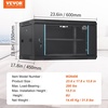 image:imageVEVOR 12U Wall Mount Network Server Cabinet 155 Deep Server Rack Cabinet Enclosure 200 lbs Max GroundMounted Load Capacity with Locking Door Side Panels for IT Equipment AV Devices  for IT Equipment AV Devices 200 lbs Max GroundMounted Load Capacity Fast Heat Dissipation with Secure Door Locking6UGlass Door