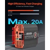 image:imageVEVOR 12V 60A DC to DC Battery Charger 750W OnBoard Battery Charger for LeadAcid Lithium AGM Gel and Flooded Batteries Smart MultiStage Charging for RVs Commercial Vehicles Boats Yachts12V 20A