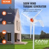 image:imageVEVOR 12V500W Wind Turbine Generator Kit with Anemometer 3Blade Wind Power Generator MPPT Controller amp Adjustable Windward Direction Suitable for Home RVs Boats Farm12V 500W 3Blade