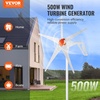 image:imageVEVOR 12V500W Wind Turbine Generator Kit with Anemometer 3Blade Wind Power Generator MPPT Controller amp Adjustable Windward Direction Suitable for Home RVs Boats Farm12V 500W 5Blade