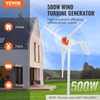 image:imageVEVOR 12V500W Wind Turbine Generator Kit with Anemometer 3Blade Wind Power Generator MPPT Controller amp Adjustable Windward Direction Suitable for Home RVs Boats Farm12V 500W 3Blade with Anemometer