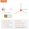 image:imageVEVOR 12V500W Wind Turbine Generator Kit with Anemometer 3Blade Wind Power Generator MPPT Controller amp Adjustable Windward Direction Suitable for Home RVs Boats Farm12V 800W 3Blade