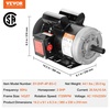 image:imageVEVOR 15HP Electric Motor 3450 RPM AC 115V230V 56 Frame Air Compressor Motor Single Phase 58 Keyed Shaft CWCCW Rotation for Agricultural Machinery and General Equipment1