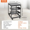 image:imageVEVOR 15U Open Frame Server Rack 2340 Adjustable Depth Free Standing or Wall Mount Network Server Rack 4 Post AV Rack with Casters Holds All Your Networking IT Equipment AV Gear Router Modem12U