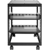 image:imageVEVOR 15U Open Frame Server Rack 2340 Adjustable Depth Free Standing or Wall Mount Network Server Rack 4 Post AV Rack with Casters Holds All Your Networking IT Equipment AV Gear Router Modem12U