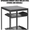 image:imageVEVOR 15U Open Frame Server Rack 2340 Adjustable Depth Free Standing or Wall Mount Network Server Rack 4 Post AV Rack with Casters Holds All Your Networking IT Equipment AV Gear Router Modem20U