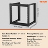 image:imageVEVOR 15U Open Frame Server Rack 2340 Adjustable Depth Free Standing or Wall Mount Network Server Rack 4 Post AV Rack with Casters Holds All Your Networking IT Equipment AV Gear Router Modem9U1