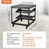 image:imageVEVOR 15U Open Frame Server Rack 2340 Adjustable Depth Free Standing or Wall Mount Network Server Rack 4 Post AV Rack with Casters Holds All Your Networking IT Equipment AV Gear Router Modem9U