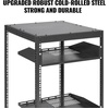 image:imageVEVOR 15U Open Frame Server Rack 2340 Adjustable Depth Free Standing or Wall Mount Network Server Rack 4 Post AV Rack with Casters Holds All Your Networking IT Equipment AV Gear Router Modem15U