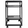 image:imageVEVOR 15U Open Frame Server Rack 2340 Adjustable Depth Free Standing or Wall Mount Network Server Rack 4 Post AV Rack with Casters Holds All Your Networking IT Equipment AV Gear Router Modem15U