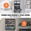 image:imageVEVOR 15U Open Frame Server Rack 2340 Adjustable Depth Free Standing or Wall Mount Network Server Rack 4 Post AV Rack with Casters Holds All Your Networking IT Equipment AV Gear Router Modem20U