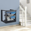 image:imageVEVOR 15U Open Frame Server Rack 2340 Adjustable Depth Free Standing or Wall Mount Network Server Rack 4 Post AV Rack with Casters Holds All Your Networking IT Equipment AV Gear Router Modem9U1