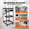 image:imageVEVOR 15U Open Frame Server Rack 2340 Adjustable Depth Free Standing or Wall Mount Network Server Rack 4 Post AV Rack with Casters Holds All Your Networking IT Equipment AV Gear Router Modem20U
