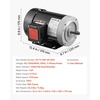 image:imageVEVOR 1HP Electric Motor 1725 RPM AC 115V230V 56C Frame Air Compressor Motor Single Phase 58 Keyed Shaft CWCCW Rotation for Agricultural Machinery and General Equipment1