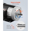 image:imageVEVOR 1HP Electric Motor 1725 RPM AC 115V230V 56C Frame Air Compressor Motor Single Phase 58 Keyed Shaft CWCCW Rotation for Agricultural Machinery and General Equipment1