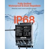 image:imageVEVOR 2 Bank Marine Battery Charger 5A  2 12V Onboard Charger IP68 Waterproof Smart Boat Battery Charger for LithiumIon LiFePO4 NCM LeadAcid Batteries Large Boat Yacht RV Trailer10ABank