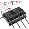 image:imageVEVOR 2 Bank Marine Battery Charger 5A  2 12V Onboard Charger IP68 Waterproof Smart Boat Battery Charger for LithiumIon LiFePO4 NCM LeadAcid Batteries Large Boat Yacht RV Trailer10ABank